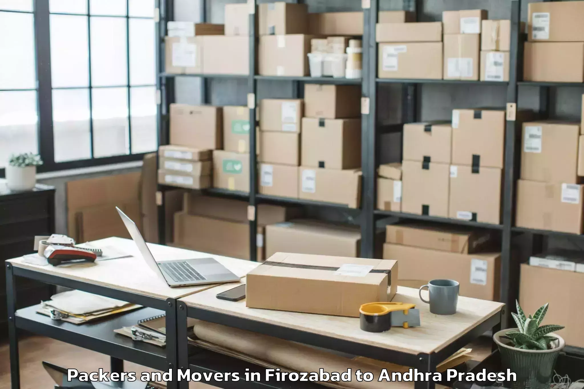 Expert Firozabad to Kotturu Srikakulam Packers And Movers